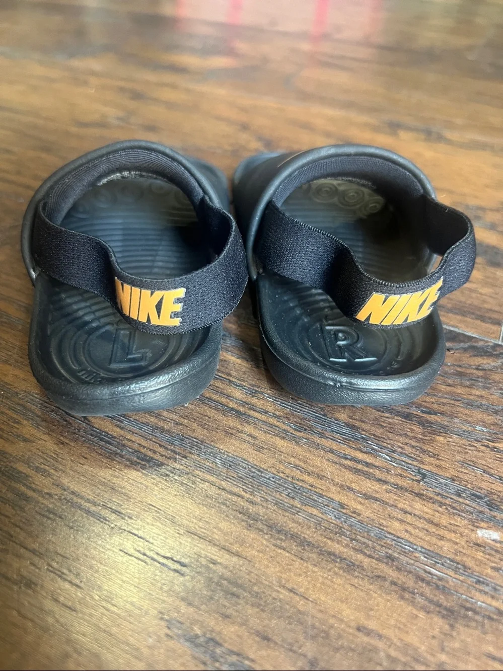 Nike toddler boy Kawa sling back slides sandals size 7C